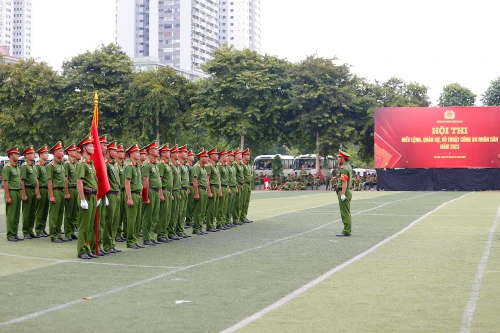 Những hình ảnh ấn tượng tại Hội thi Điều lệnh, quân sự, võ thuật của Công an Hà Nội