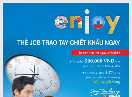 Ưu đãi lớn tháng 3 cho chủ thẻ JCB VietinBank