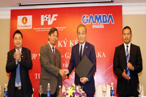 PVF hợp tác với CLB Gamba Osaka của Nhật Bản