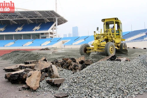 Sân Mỹ Đình ngổn ngang nhưng kịp phục vụ trận Việt Nam - Indonesia? 