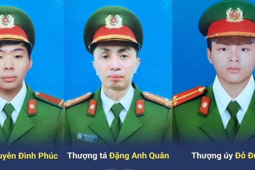 Chủ tịch nước truy tặng Huân chương Chiến công cho 3 cán bộ, chiến sỹ hy sinh trong khi làm nhiệm vụ