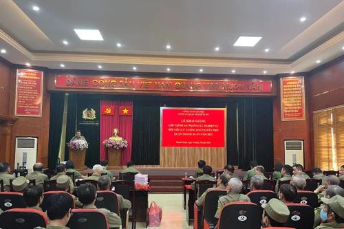 170 cán bộ bảo vệ dân phố tham gia tập huấn, bồi dưỡng nghiệp vụ