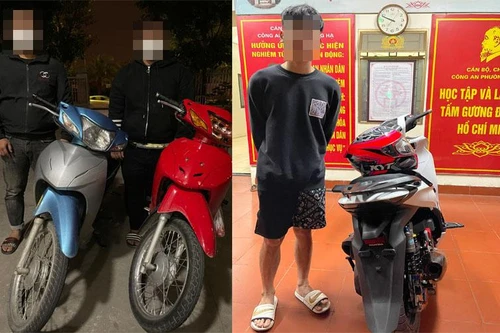 Cảnh sát 141 xử lý một số trường hợp phóng xe máy tốc độ cao trong buổi tối diễn ra trận Việt Nam - Oman