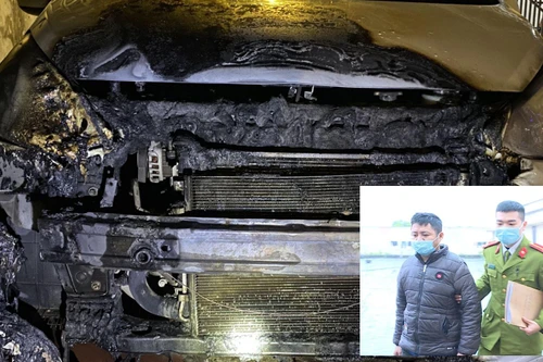 Bí ẩn đằng sau vụ chiếc xe ôtô bốc cháy trong đêm