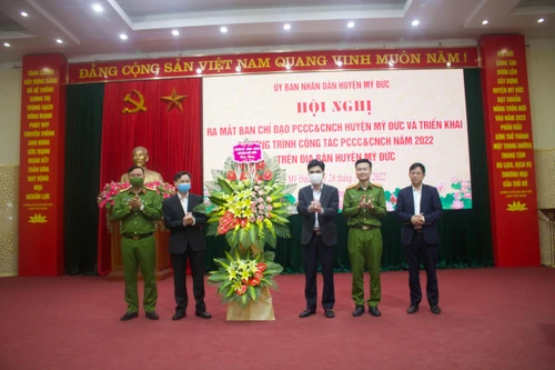 Huyện Mỹ Đức ra mắt Ban chỉ đạo PCCC và CNCH