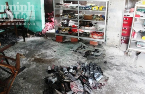 Nổ trong cửa hàng gas, 1 người bị thương