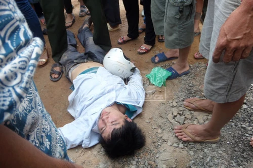 Cướp tiệm vàng, bị dân vây đánh bất tỉnh