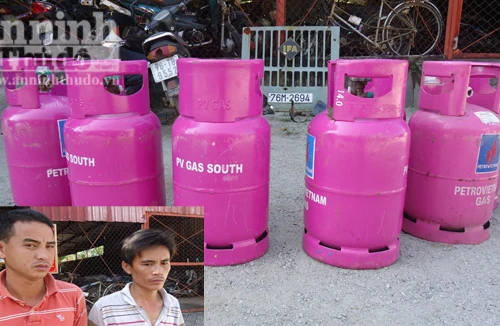 Nhân viên và lái xe thông đồng lấy trộm bình gas