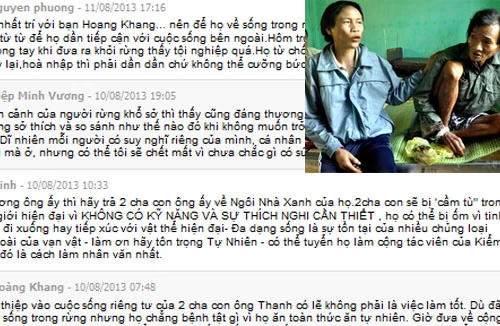 Cha con "người rừng": Dễ bị... "cầm tù" trong cuộc sống hiện đại