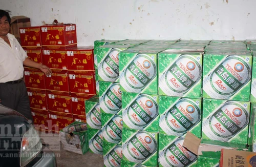 Bắt số lượng lớn thực phẩm Trung Quốc nhập lậu