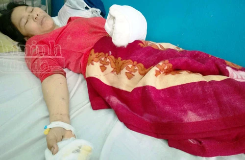 Nghi án lái xe ôm cắt tay người bán vé số dạo