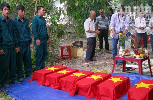 Tìm thấy 6 bộ hài cốt liệt sĩ hy sinh trong Tết Mậu Thân