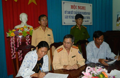 “Hung thần” xe khách ký cam kết đảm bảo ATGT