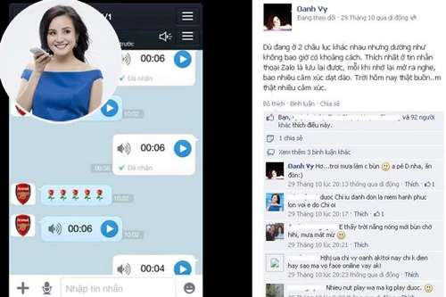 "Lộ" tin nhắn tình cảm Vy Oanh gửi bạn trai Việt kiều