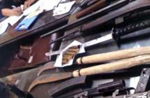 Bắt ma túy, phát hiện thêm hàng loạt hung khí "nóng"