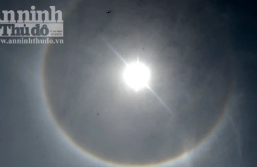 Hiện tượng quầng mặt trời xuất hiện ở Điện Biên