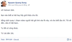 Quang Dũng đích thân tìm ứng viên tiềm năng cho Vietnam Idol 2013