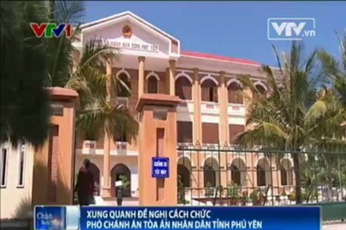 Đề nghị cách chức Phó Chánh án TAND tỉnh Phú Yên