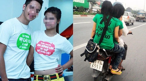 Những slogan in trên áo, sốc và nhố nhăng