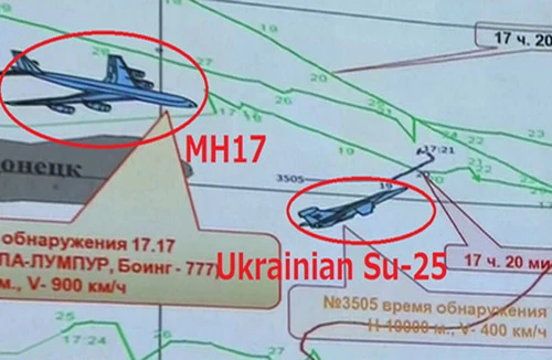 Ukraine bác bỏ cáo buộc của Nga liên quan đến việc Su-25 bay sát máy bay MH17