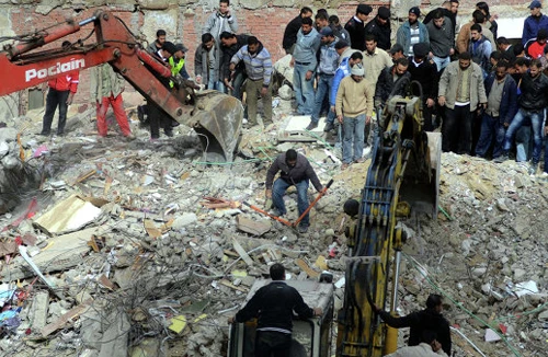 Sập nhà tại Ai Cập, 40 người thương vong