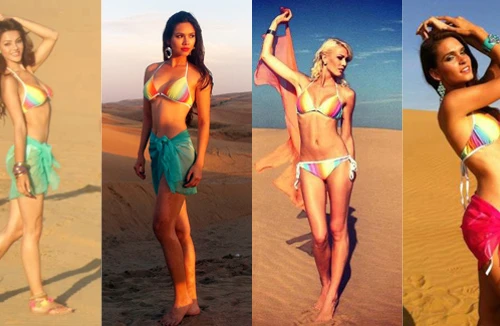 Thí sinh Miss World "tắm mình" trong nắng và gió sa mạc