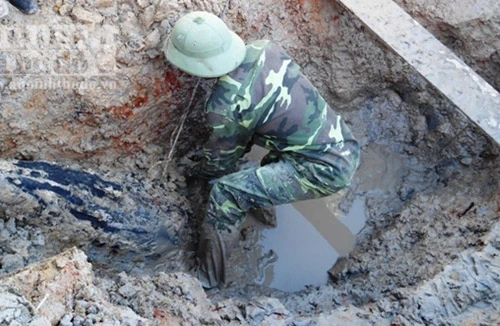 Phát hiện quả bom nặng gần 230kg