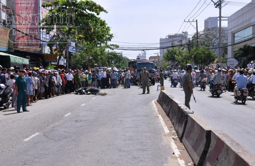 Cô gái trẻ tử nạn thương tâm dưới bánh xe bồn