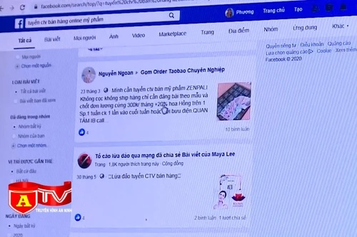 Cảnh giác với thủ đoạn tuyển cộng tác viên bán hàng online