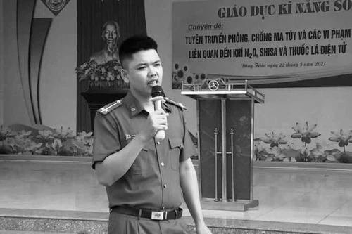 Truy thăng cấp bậc hàm Thiếu tá cho Thượng úy Nguyễn Đăng Khải, anh dũng hy sinh khi truy bắt tội phạm ma túy