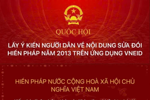 Cách thức để người dân góp ý sửa đổi, bổ sung một số điều của Hiến pháp 2013 trên VNeID