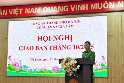 Xây dựng phong trào thi đua 'Ba nhất' lan tỏa trong toàn thể cán bộ chiến sỹ Công an xã Gia Lâm