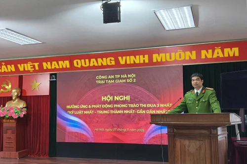 Đưa phong trào thi đua “Ba nhất” trở thành phẩm chất, bản lĩnh, danh dự của người chiến sỹ Trại tạm giam số 2