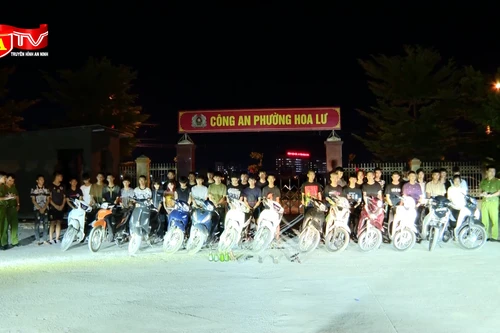 Truy quét nhóm “quái xế nhí” mang theo hung khí gây rối trong đêm