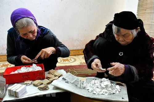 Lấp lánh sắc vàng ở làng nghề Kiêu Kỵ