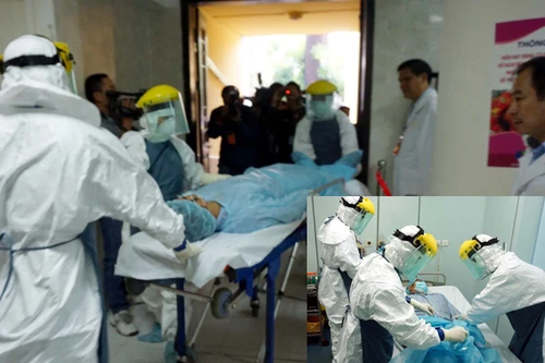Diễn tập tiếp nhận và điều trị bệnh nhân mắc Ebola