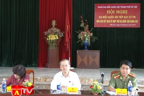 ĐBQH Hà Nội tiếp xúc cử tri tại huyện Hoài Đức