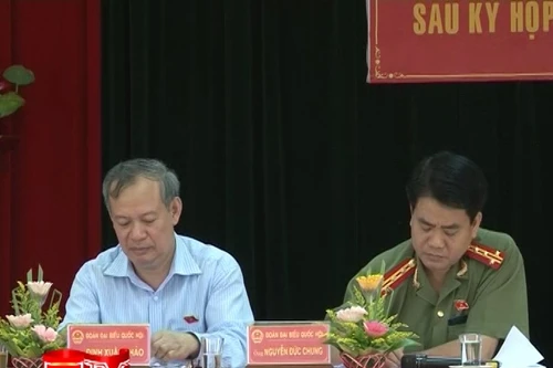 ĐBQH Hà Nội tiếp xúc cử tri tại huyện Đan Phượng