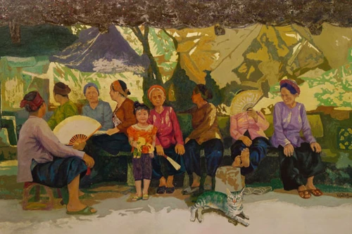 Ấn tượng tranh sơn mài Việt Nam - Hàn Quốc