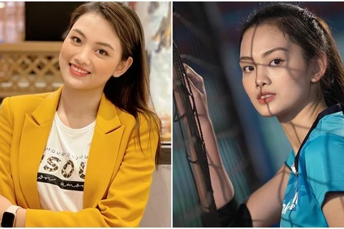 Vẻ đẹp Hoa khôi bóng chuyền Thu Hoài