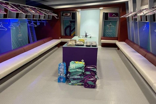 Đây là phòng thay đồ của Nhật Bản sau trận thắng Đức