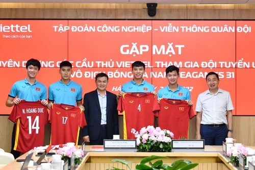 4 cầu thủ U23 Việt Nam được Tập đoàn Viettel vinh danh