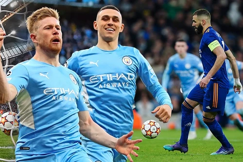 Man City hạ Real Madrid sau màn rượt đuổi siêu kịch tính