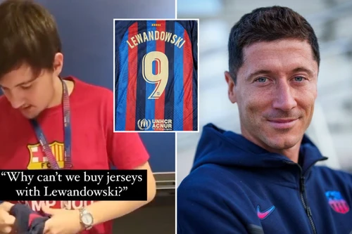 Áo đấu Lewandowski 'cháy hàng' vì lý do hài hước