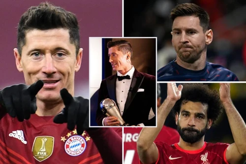 Lewandowski vượt Messi và Salah giành FIFA The Best 2021