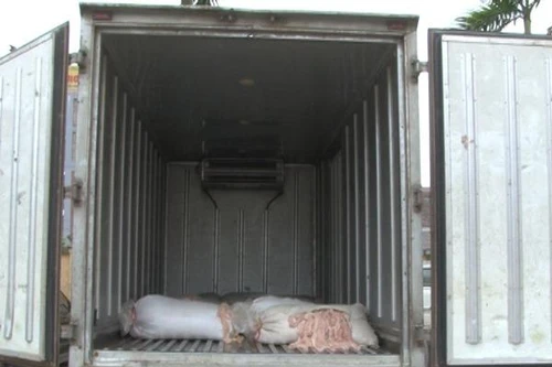 Phát hiện bắt giữ trên 1 tấn lòng lợn không đảm bảo vệ sinh ATTP