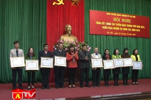 Thành ủy Hà Nội tổng kết công tác tuyên giáo năm 2015