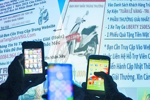 Coi chừng sập bẫy lừa khi dùng điện thoại thông minh 