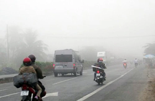 Sương mù dày đặc các tỉnh miền núi
