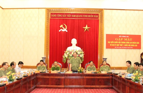 Bộ Công an: Gặp mặt các đại biểu Quốc hội trong CAND 